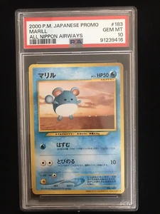 PSA 10 2000 ANA Airlines Special Japanese Promo Card Marill Pokemon Old Back - Picture 1 of 2