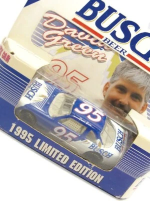 Busch Beer Racing #95 David Green Stock Car 1:64 Scale Collectable 1995 IOB - Image 1 of 4