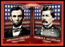2008 Topps Historical Campaign Match-Ups Abraham Lincoln/John C. Breckinridge