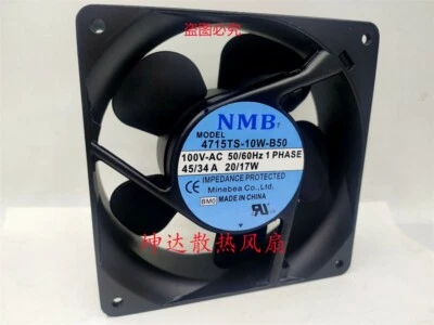 1 PCS  NMB Fan 4715TS-10W-B50  AC100V  20/17W  12038 12cm all-metal  cooling fan - Image 1 of 2