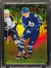 MATS SUNDIN 1995-96 Pinnacle Select Certified Mirror Gold Refractor SP
