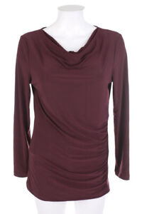 VIVENTY BERND BERGER Longsleeve-Shirt Ruffles S burgundy