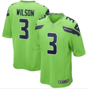 Nike MEN Russell Wilson Seattle Seahawk Vapor Jersey XL $120 87NM-SS2A-78F- #B50 - Picture 1 of 3