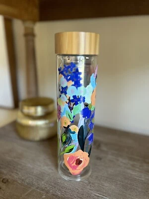 Infusor de vidrio floral Anthropologie Remi NUEVO SIN ETIQUETAS CAJA ABIERTA Foto 1 de 4