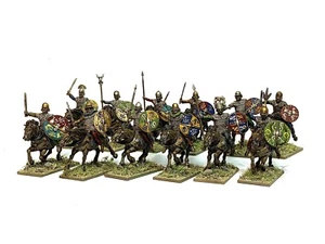 ARMOURED GALLIC CELTIC CAVALRY 12 28mm painted historical ANCIENT hail Caesar - Picture 1 of 3