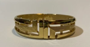 Vintage CROWN TRIFARI Gelbgoldfarbenes Armband 6“ - Bild 1 von 6