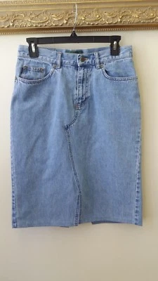 FALDA VAQUERA RECTA HASTA LA RODILLA MUJER RECONSTRUIDA, Talla 4 Foto 1 de 3