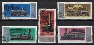 RUSSIA, USSR:1978 SC#4657-61 Used CTO Locomotives - Picture 1 of 2