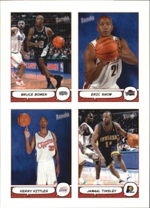 2004-05 Bazooka 4-on-1 Stickers #41 Bruce Bowen/Eric Snow/Kerry Kittles/Tinsley