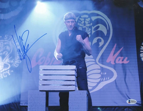 WILLIAM ZABKA COBRA KAI SIGNED AUTOGRAPH JOHNNY LAWRENCE 11X14 PHOTO BECKETT 8 Cover