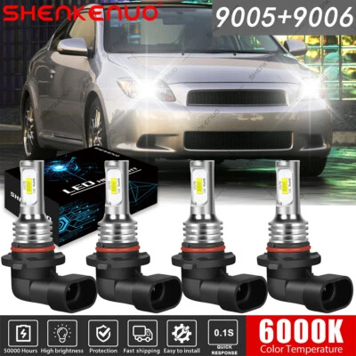 Para For Scion tC 2005-2010 2011 2012 2013 Bombilla de Faro LED Luz alta / baja Foto 1 de 4