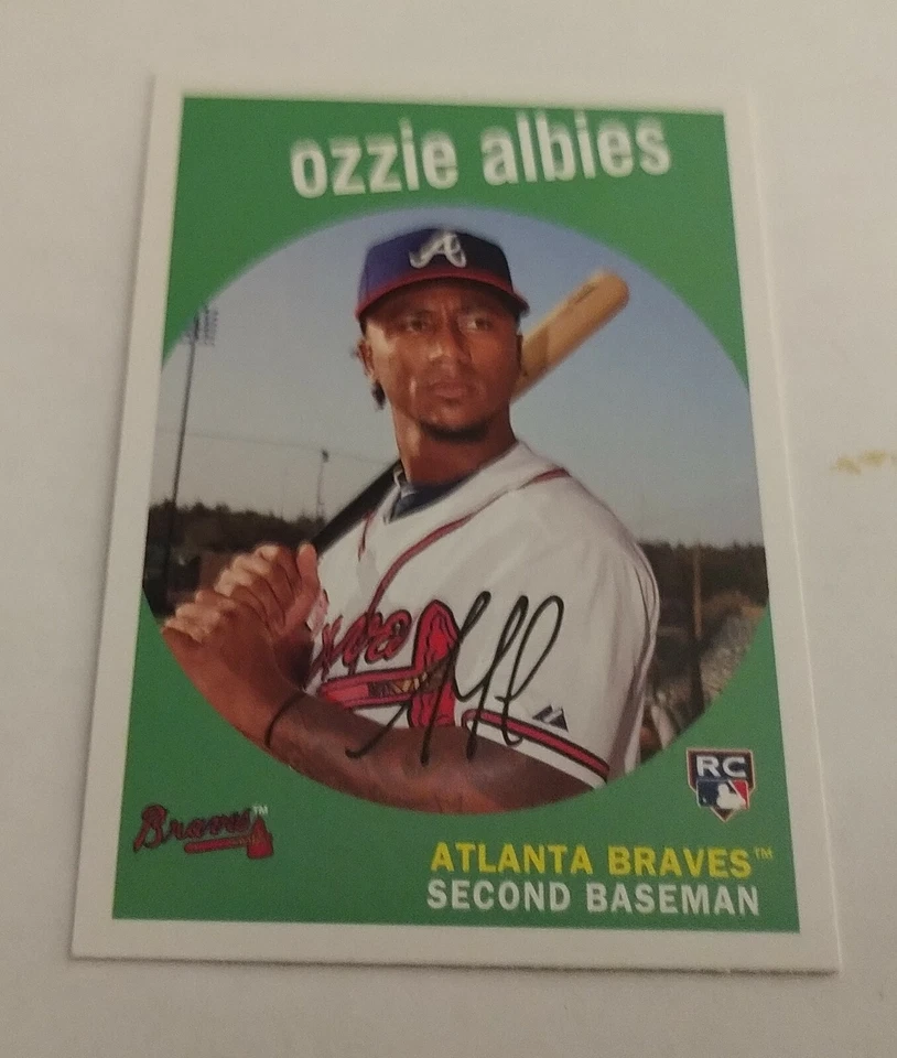 2018 Topps Archives #18 Ozzie Albies ROOKIE Card Atlanta Braves MINT - Image 1 of 1