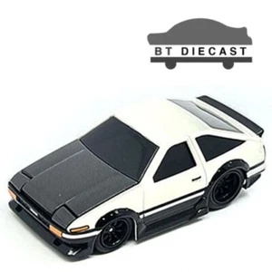 MAISTO MUSCLE MACHINES 1983 TOYOTA SPRINTER TRUENO AE86 1/64 BLACK / WHITE 15579