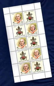 VATICANO 2000 I PAPI E GLI ANNI SANTI Pope Pius VI DA LIRE 400 MINIFOGLIO MNH** - Bild 1 von 1