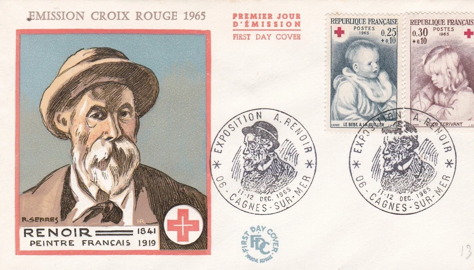 FRANCE 1965 FDC CROIX ROUGE YT 1466 ET 1467 - Photo 1/1