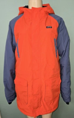 Boys Lands End Orange / Blue Squall Grow A Longs  Coat Size XL 18-20 - Image 1 of 4