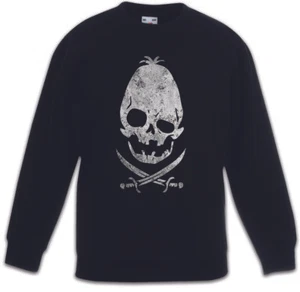 SLOTH Kids Boys Girls Pullover The Die Fun Pirate Pirates Goonies Head Bones - Picture 1 of 1