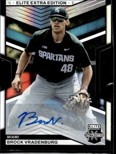 2023 Panini Elite Extra Edition Brock Vradenburg Die Cut SP Auto /399 Marlins - Picture 1 of 2