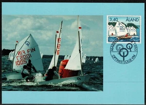 Aland 1995 Optimist Dinghy Racing Picture Postcard - Stamped - Mint - Picture 1 of 2