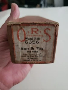Q.R.S. 6656 "Word Roll" for a player piano where or when - Bild 1 von 11