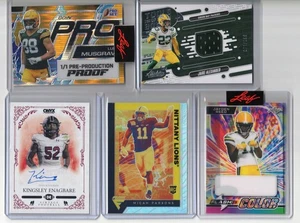 Green Bay Packers 10 card lot 1/1 auto jersey serial Micah Parsons Jordan Love - Picture 1 of 4
