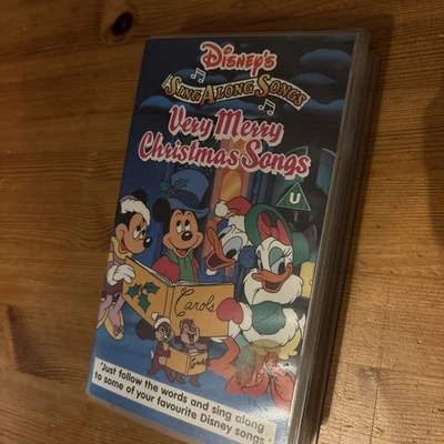 Disney's "Very Merry Christmas Songs" video tape sing along mickey mouse minnie - Image 1 of 4
