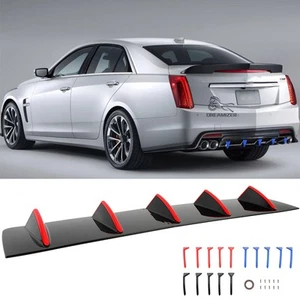 For Cadillac CTS XTS ATS CT4 CT5 Rear Bumper Diffuser Spoiler Splitter Fin Lip - Foto 1 di 15