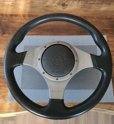 Original Mitsubishi Lancer Evo Airbag Sport Lederlenkrad Momo 36 cm - Bild 1 von 4