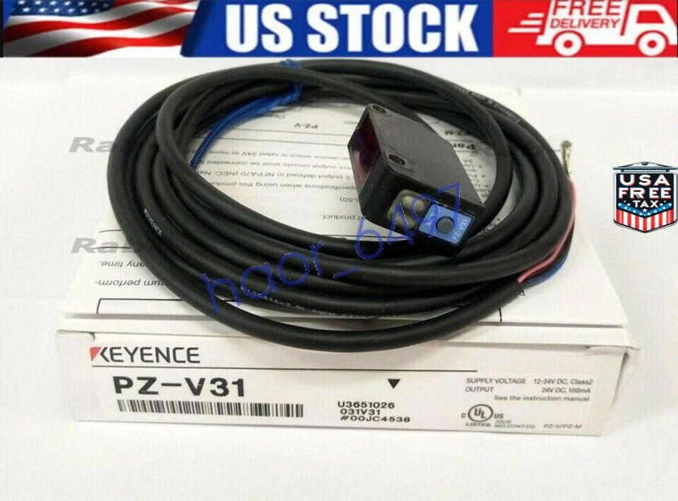 1PC New KEYENCE PZ-V31 Photoelectric Sensor PZV31 US Free TAX  US Free TAX - Image 1 of 1