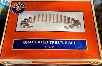 LIONEL 3-RAIL O #110 GRADUATED TRESTLE SET OF 22  6-12754 NEW IN BOX - Image 1 of 2