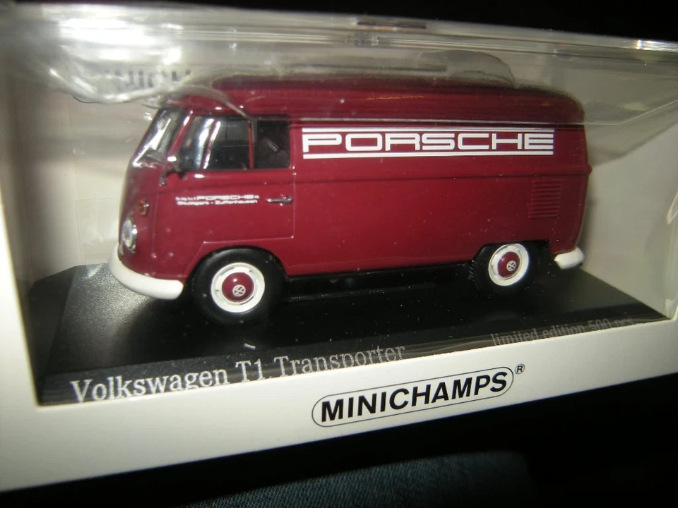 1:43 Minichamps VW T1 Lieferwagen 1963 "Porsche" in OVP Limited Edition - Bild 1 von 1