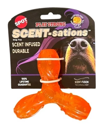 Juguete para perro SPOT Scent-Sations Trident garantía duradera de por vida mantequilla de maní Foto 1 de 2