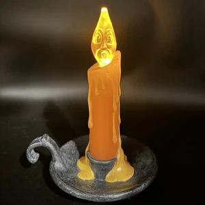 Hallmark Halloween flackerndes Licht Spukkerze Geist Gesicht funktioniert wie es ist - Bild 1 von 10