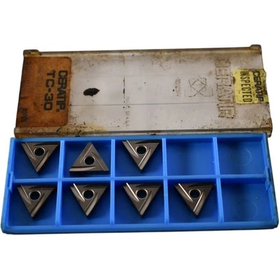 Pack of 7 NEW Ceratip TC-30 TNGG-321R 100325 Carbide Inserts Indexable  - Image 1 of 4