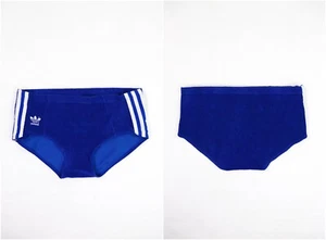 Adidas Vintage Made in West Germany 60-70s Retro Blau Frottee Stoff Panty Shorts - Bild 1 von 7
