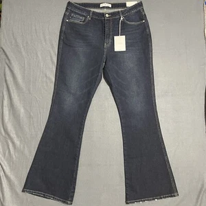 KanCan XL Jeans Women's High Rise Flared Stretch Denim Blue - Picture 1 of 8