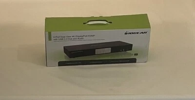 IOGEAR 2-Port Dual View 4K Display Port KVMP w/ USB 3.0 Hub & Audio - Image 1 of 4
