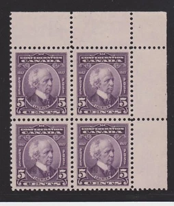 1927 Canada SC# 144 UR Sir Wilfred Laurier - Blank Plate Block M-NH Lot# 001 - Picture 1 of 2