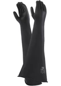 Gants en caoutchouc Ansell AlphaTec Marigold 87-108 Emperor poids lourd gantelets 24 pouces - Photo 1 sur 3