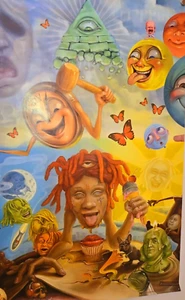 Trippie Redd Art Poster 23 x 35 Art Collage Home Decor Life's a Trip Gift Poster - Picture 1 of 8