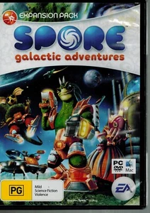Spore: Galactic Adventures Expansion Pack for PC / Mac + Manual - Foto 1 di 5
