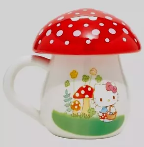 Sanrio Hello Kitty & Friends Mushroom🍄16 oz Coffee Mug/Lid My Melody Cinnamorol - Picture 1 of 5