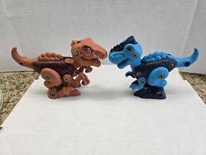 2 Set DIY Dinosaur Building Toy Take Apart Set Screw Together Dino Set - Picture 1 of 13