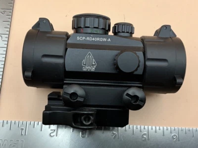 NOS BLACK UTG QUICK AIM 红色/绿色点激光步枪狩猎射击瞄准镜 (#14) — 第 1/4 张图片