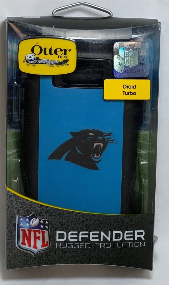 Otterbox Defender Case for Droid Turbo, NFL Carolina Panthers Edition - Image 1 of 3