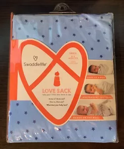 Swaddle Me, Colorful, Love Sack, Stars, Blue, - Picture 1 of 2