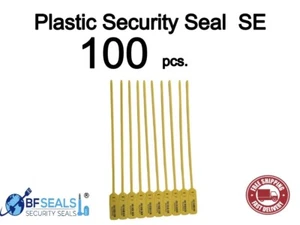 Sellos de seguridad de plástico con inserto de metal - 100 piezas amarillo-16 pulgadas/40 cm - Imagen 1 de 11