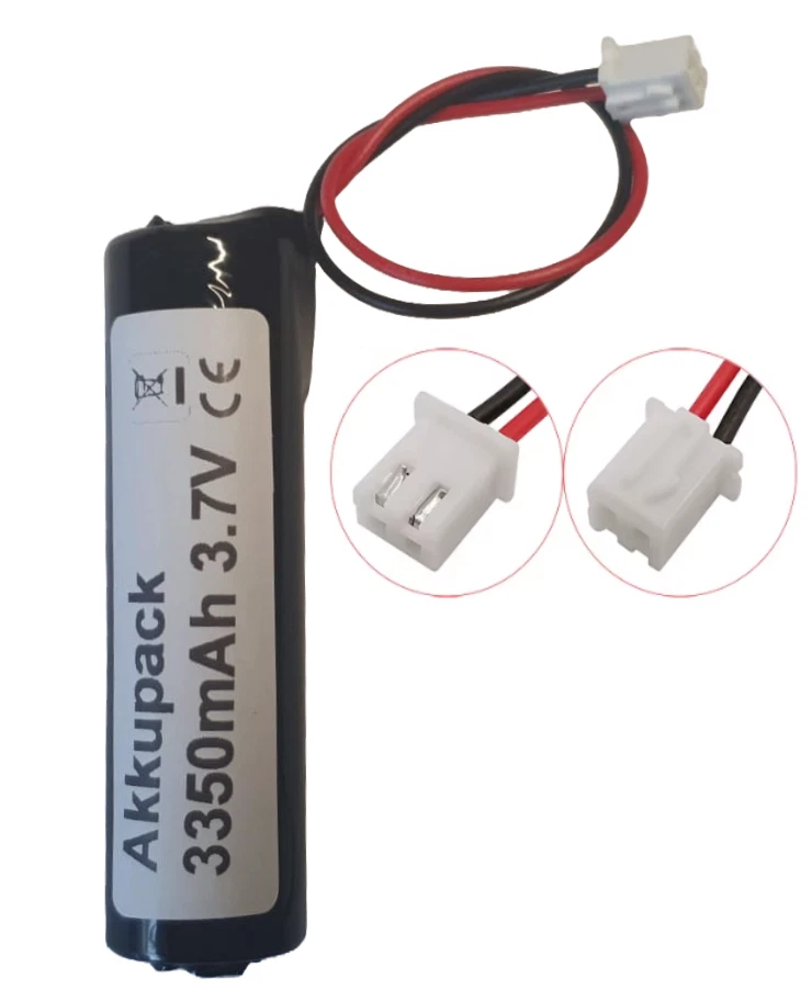 1S1P Akkupack 3.7V Lithium Ionen Akku 3500mAh JST Stecker Kabel XH 2,54 2 Pin - Bild 1 von 2
