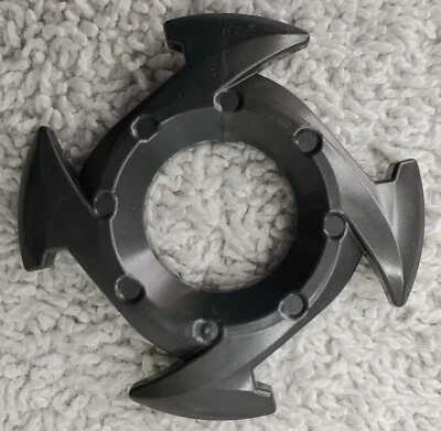 Lego 98341 Ninjago Anillo Giratorio 4 x 4 y 2 x 2 Agujeros 4 Extremos de Flecha Gris Perla Oscuro Foto 1 de 3