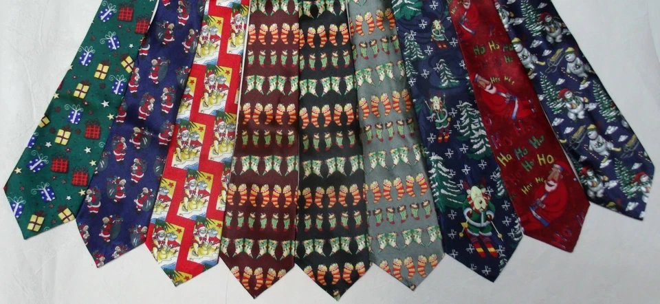 NUEVA CORBATA CLERICCI PARA HOMBRE VACACIONES DE NAVIDAD SANTA MUÑECO DE NIEVE RENO *L* Foto 1 de 1